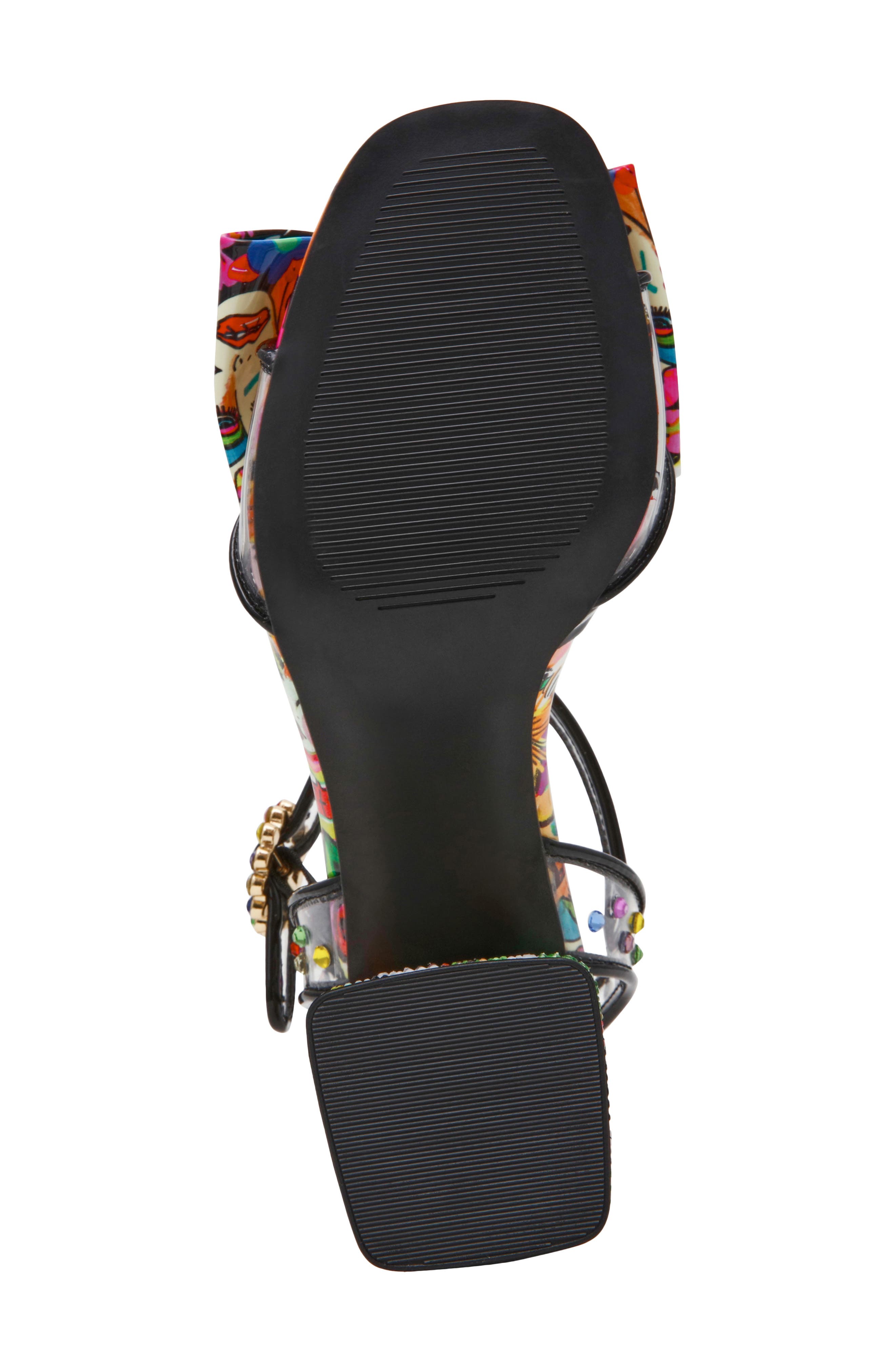 Betsey Johnson Ardell Crystal Embellished Ankle Strap Sandal, Alternate, color, Bright Multi