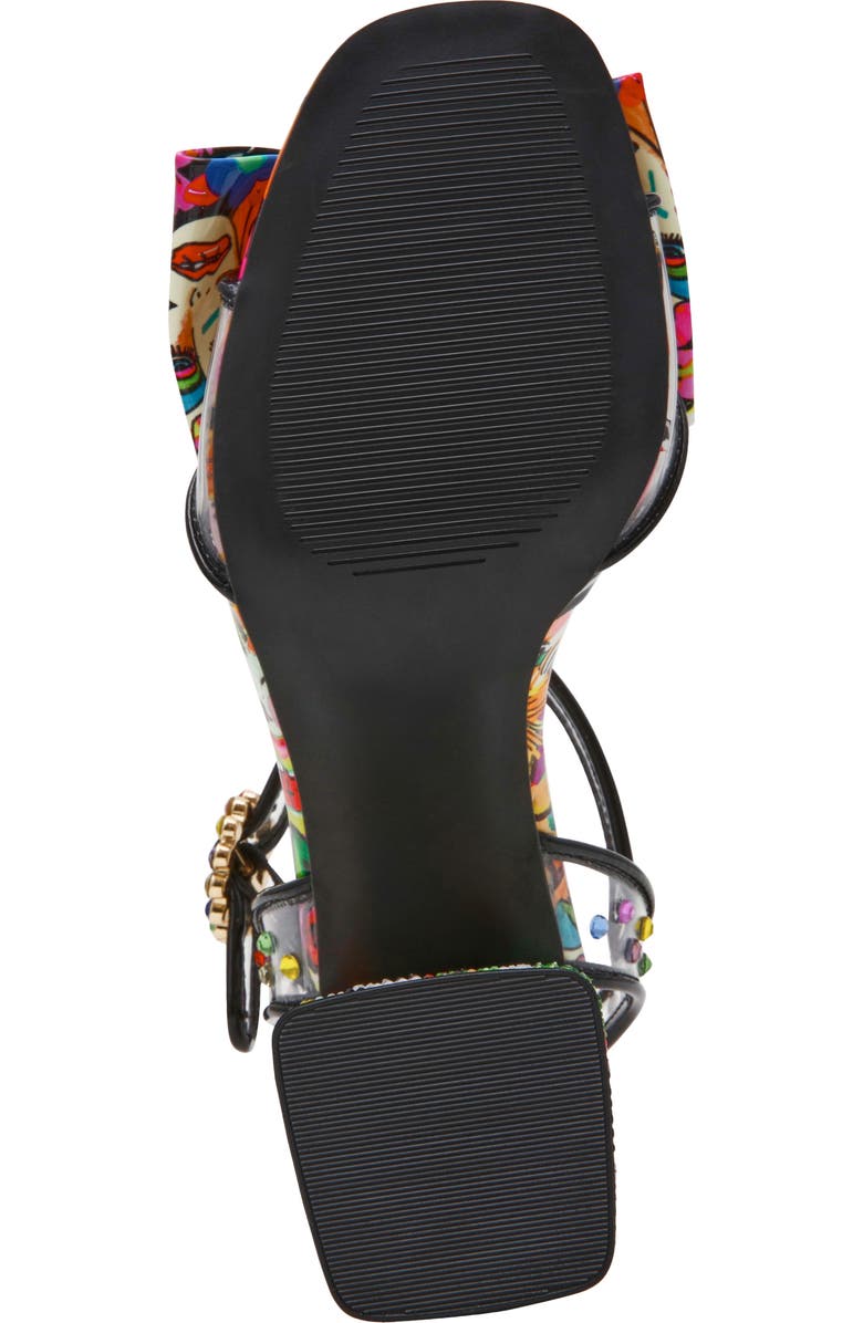 Betsey Johnson Ardell Crystal Embellished Ankle Strap Sandal, Alternate, color, Bright Multi