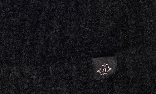 Nanette Lepore Faux Shearling Beanie With Faux Fur Pompom In Black