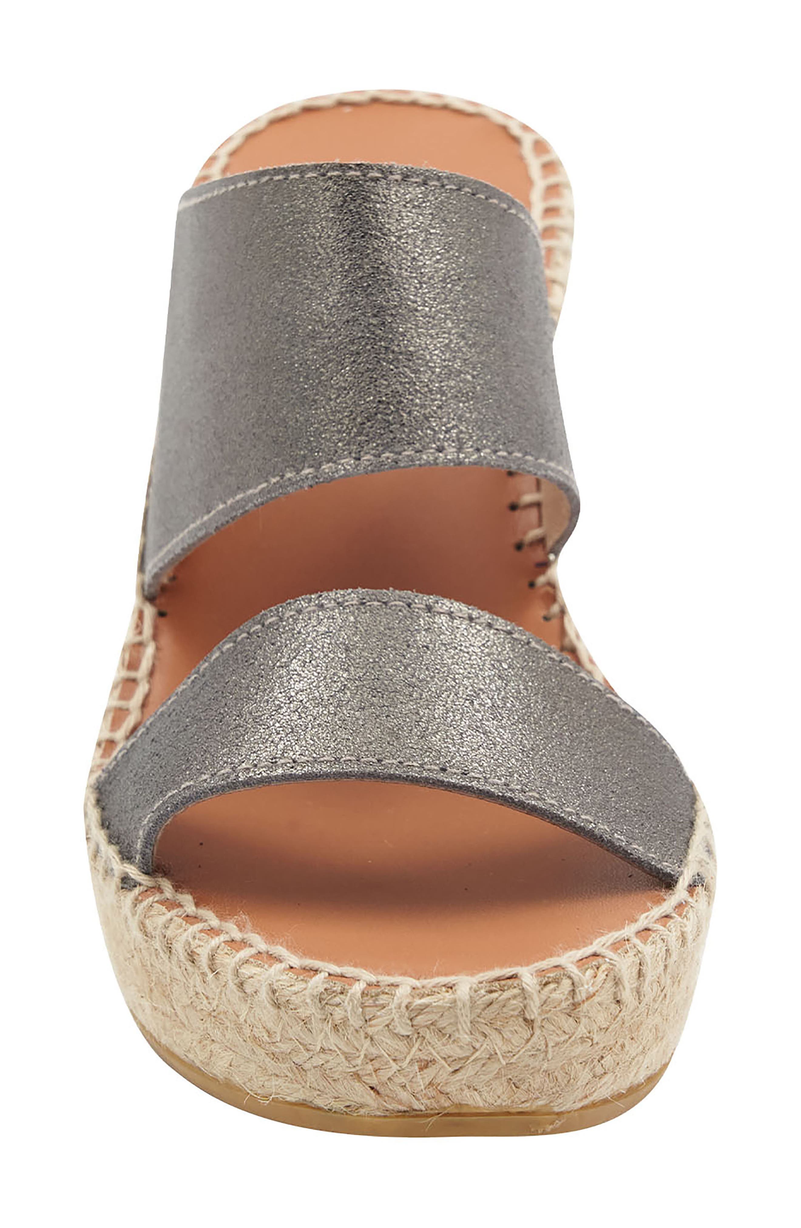 Celeste Platform Wedge Sandal, Alternate, color, PEWTER