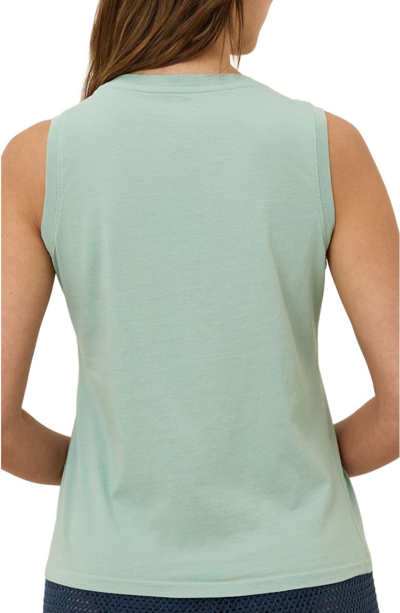 Pact Organic Cotton Softspun V-Neck Tank, Alternate, color, Agave Green