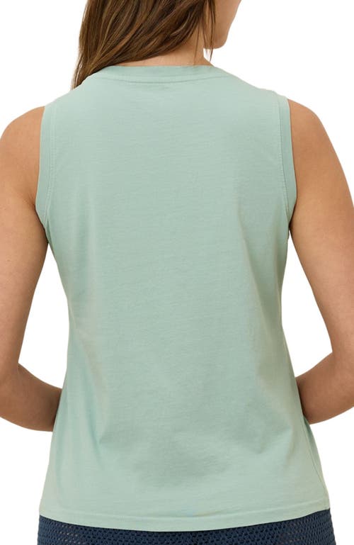 Pact Organic Cotton Softspun V-neck Tank In Green