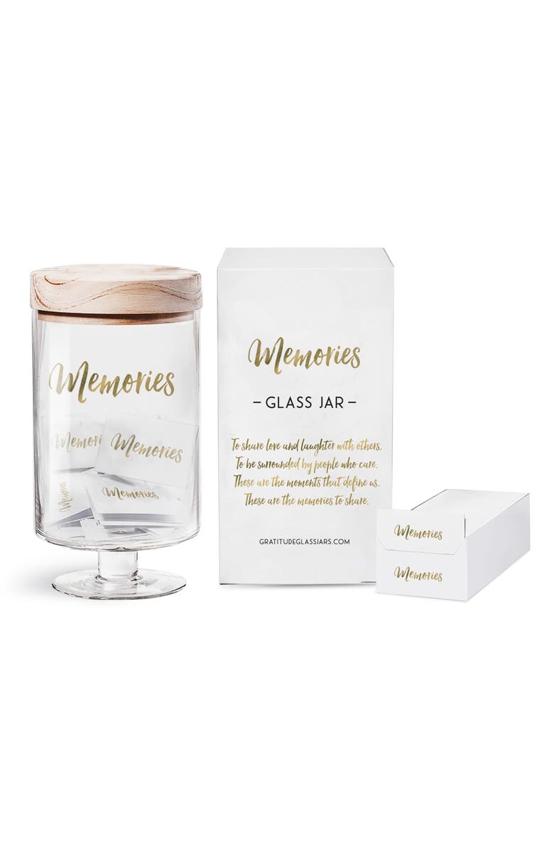 Gratitude Glass Jar Memories Jar, Main, color,