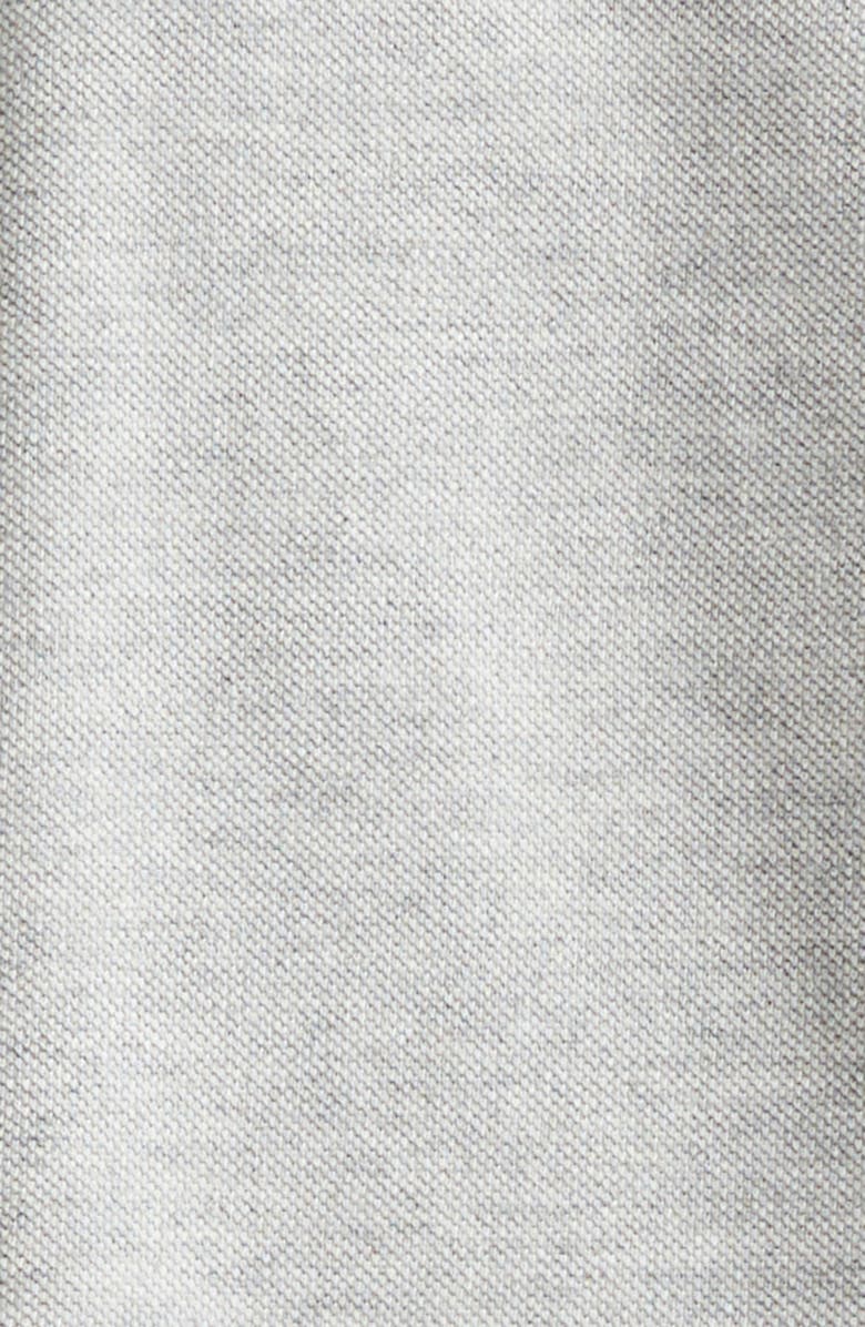 Saint Laurent Oversize Cotton Blend Piqué Polo, Alternate, color, Gris Chine