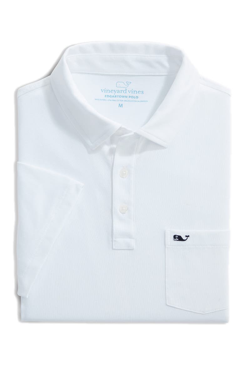 Edgartown Pocket Performance Polo, Alternate, color, WHITE CAP