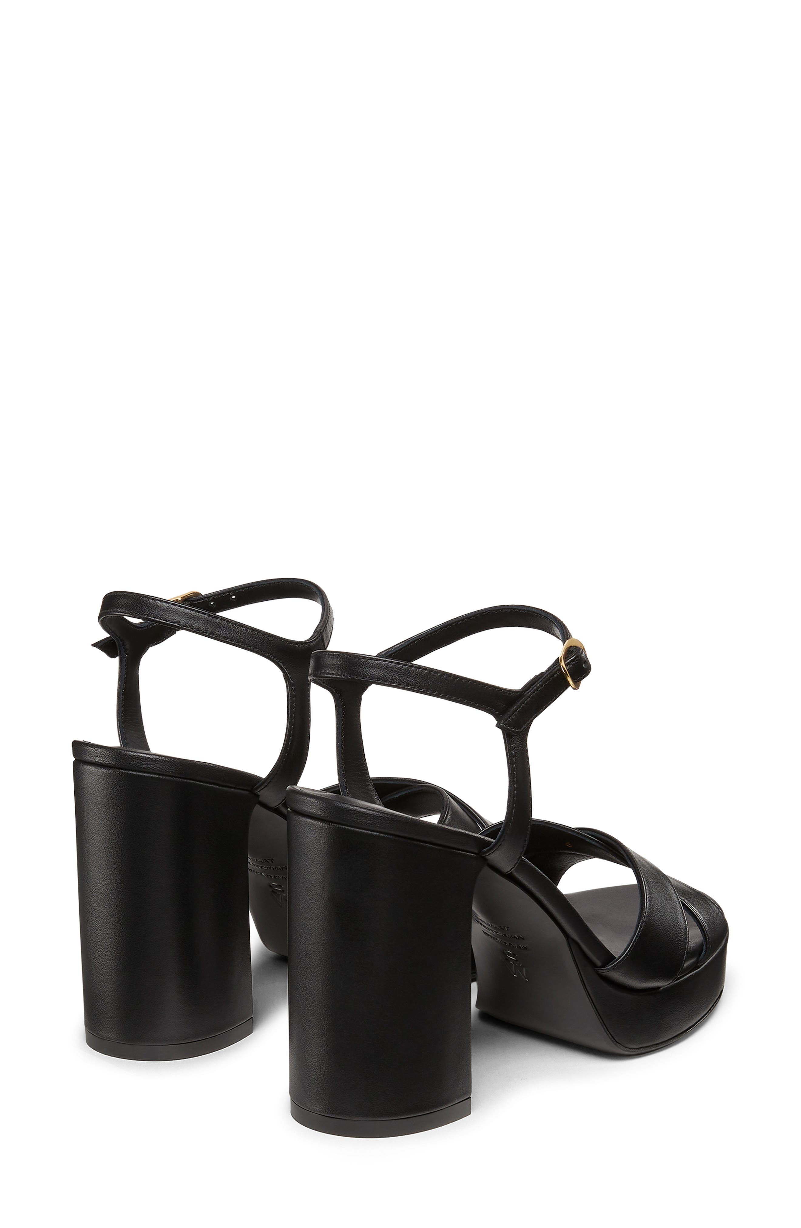 Stuart Weitzman Dayna Platform Sandal, Alternate, color, Black