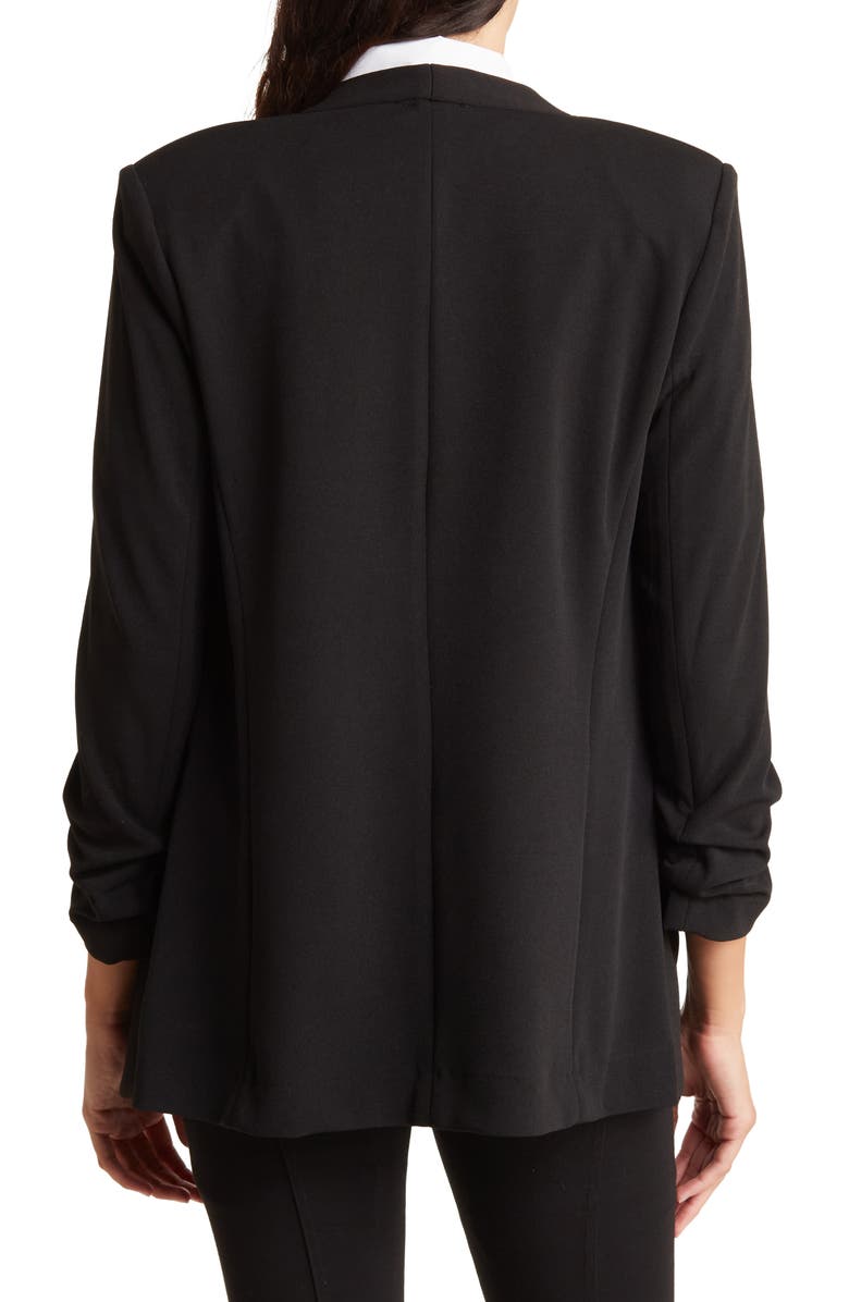 T Tahari Collarless Open Front Blazer, Alternate, color,