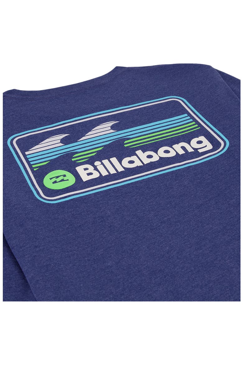 Kids' Runner Graphic Long Sleeve T-Shirt, Alternate, color, DARK DENIM HEATHER