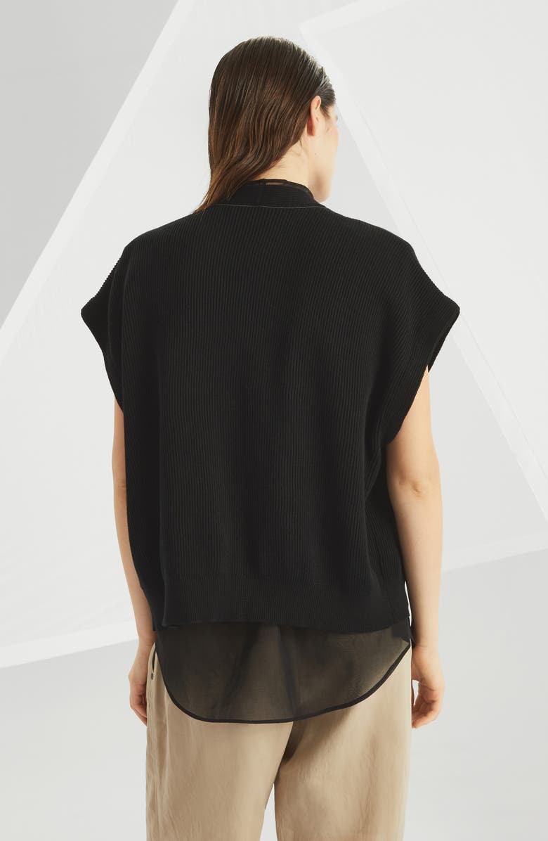 Brunello Cucinelli Layered Cardigan with monili, Alternate, color, 