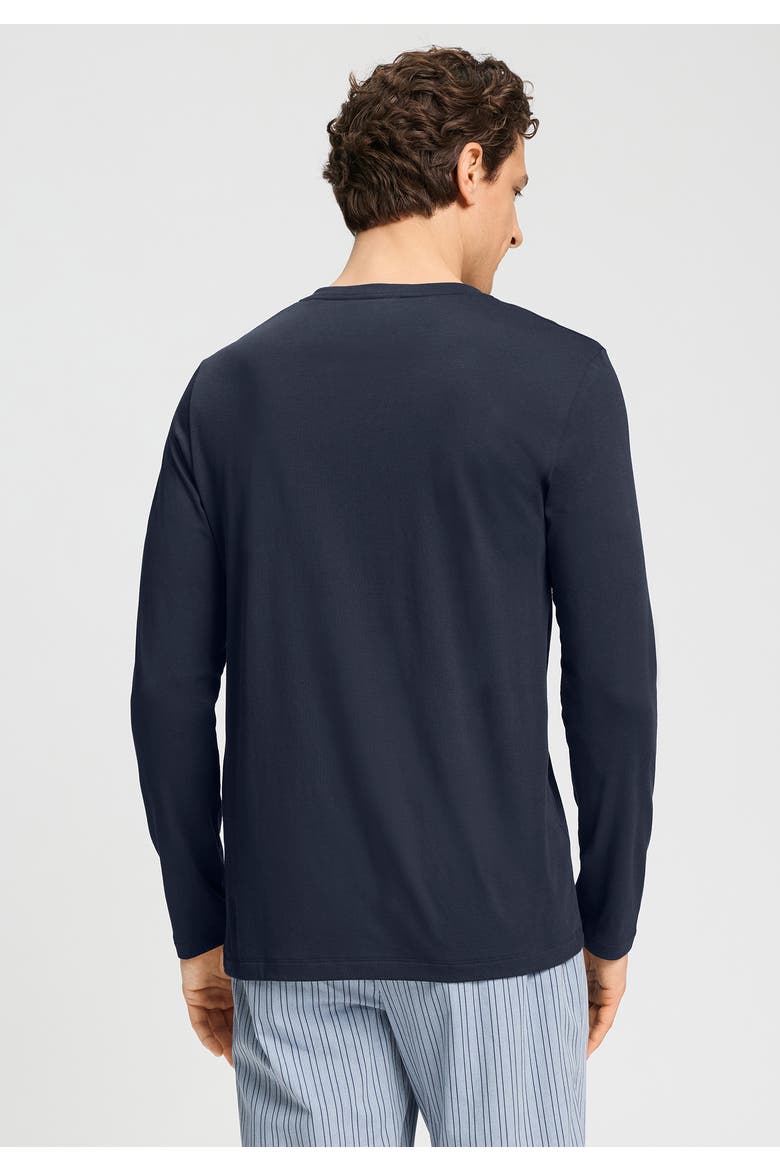 Night & Day Cotton and TENCEL V-Neck Top, Alternate, color, Deep Navy