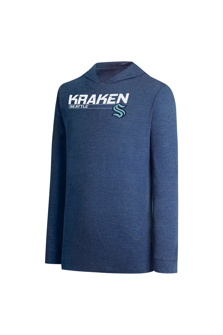 Men's Concepts Sport Gray/Deep Sea Blue Seattle Kraken Meter Pullover Hoodie & Jogger Pants Set, Alternate, color, Gray