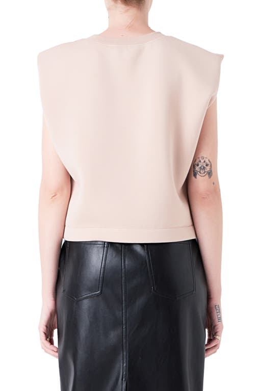 Grey Lab Soft Basic Top In Neutral