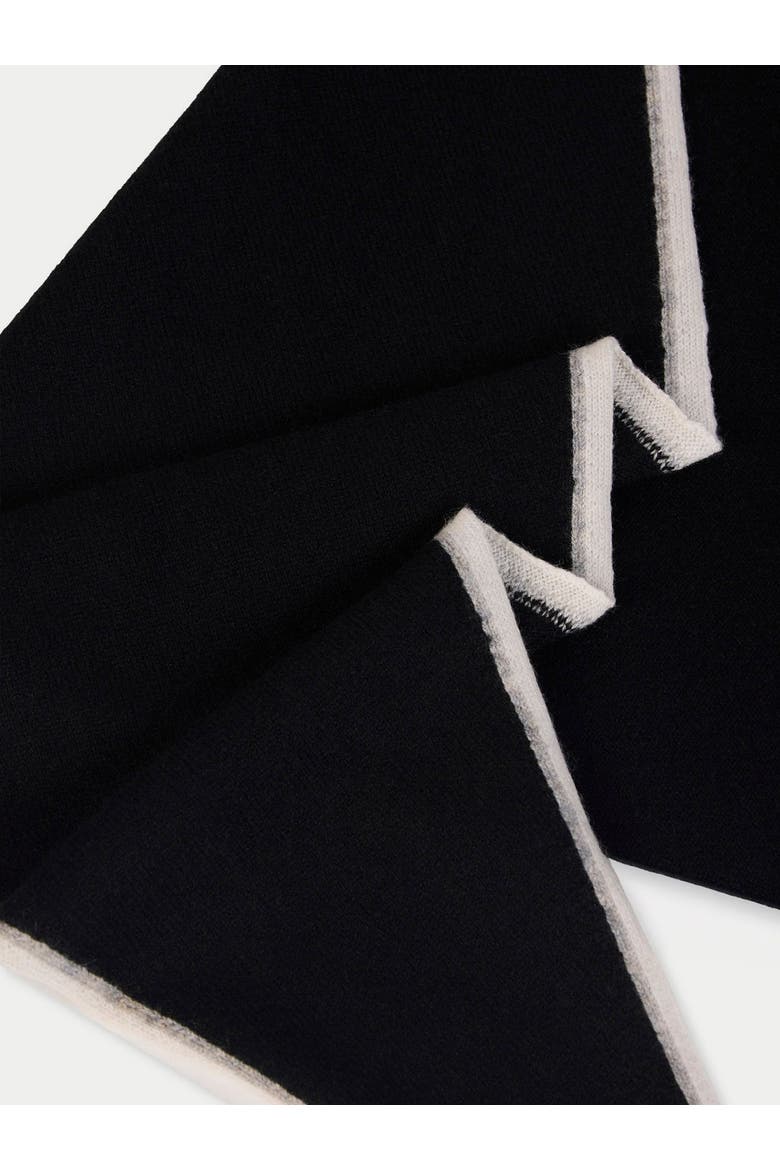 Cashmere Diamond Scarf, Alternate, color, black
