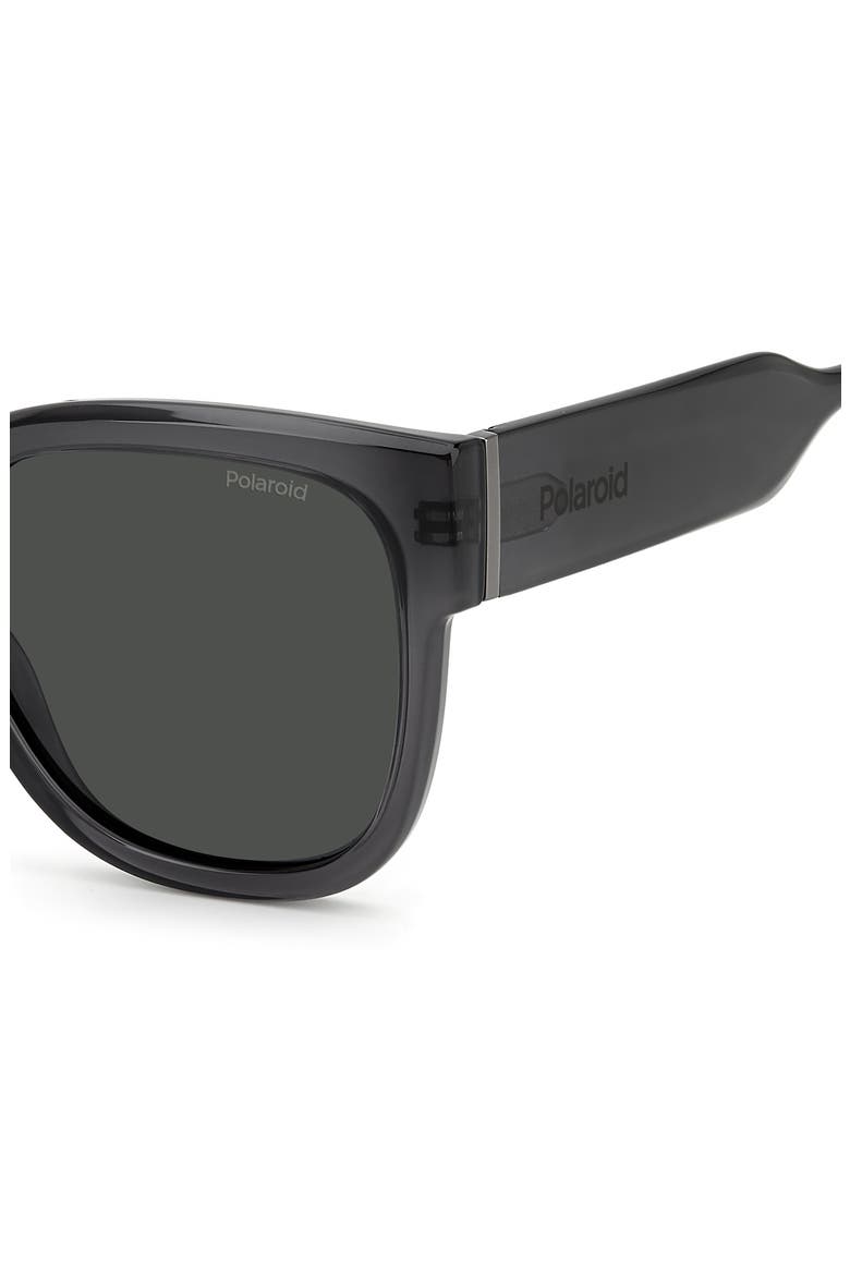 55mm Polarized Square Sunglasses, Alternate, color, GREY / GRAY POLARIZED