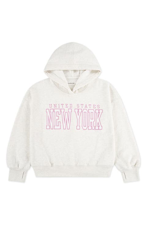 Kids' NY Embroidered Graphic Hoodie (Little Kid & Big Kid)