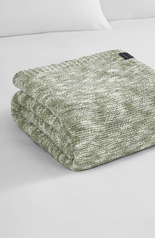 Lucky Brand Logan Chenille Blanket In Green