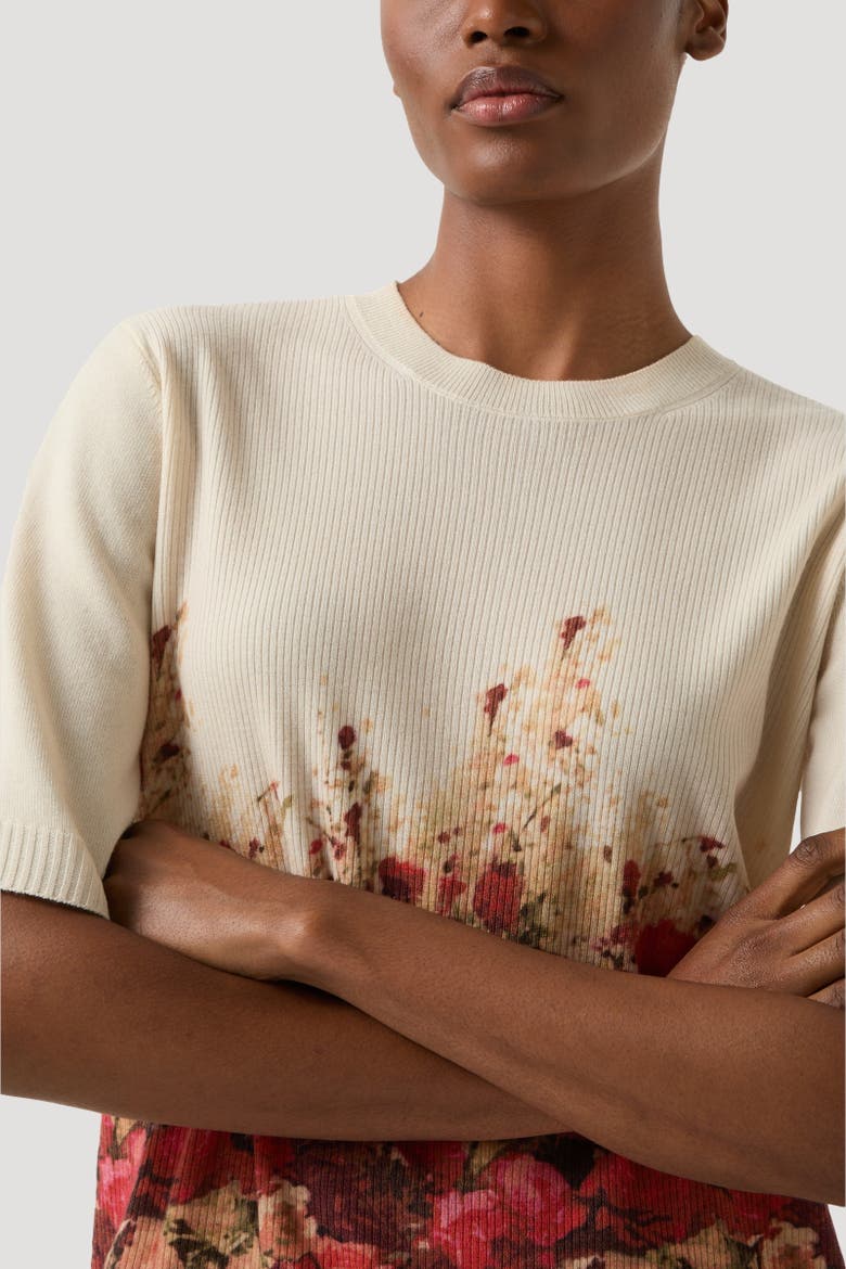 Knitted Shirt Helly, Alternate, color, Sand/red