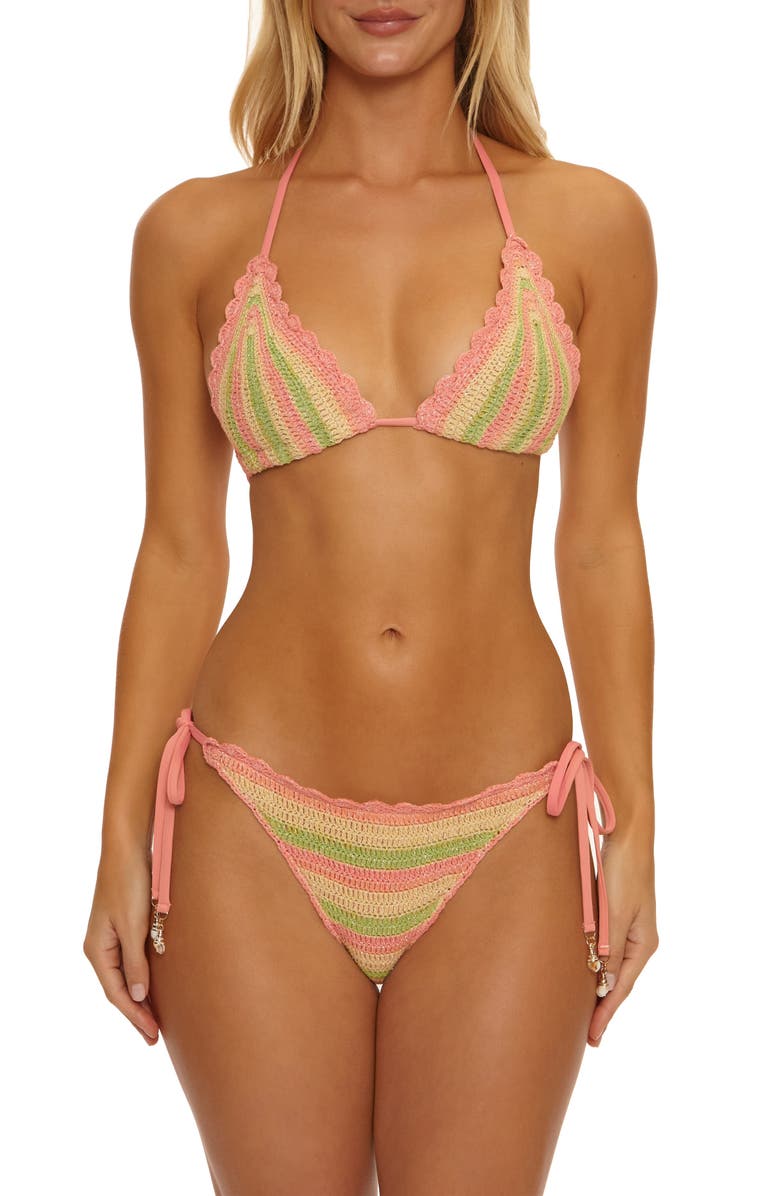 Isabella Rose Gold Coast Triangle Bikini Top, Alternate, color, 
