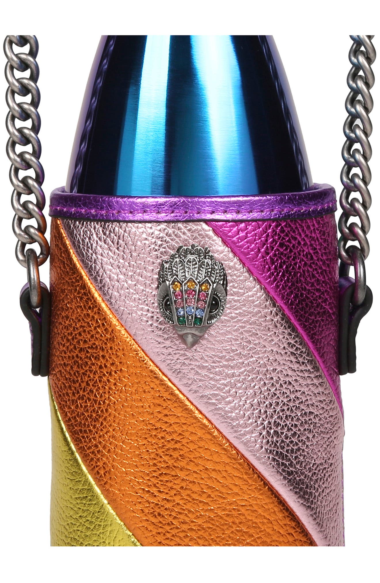 Kurt Geiger London Rainbow Shop The Quench Rainbow Water Bottle & Holder, Alternate, color, 