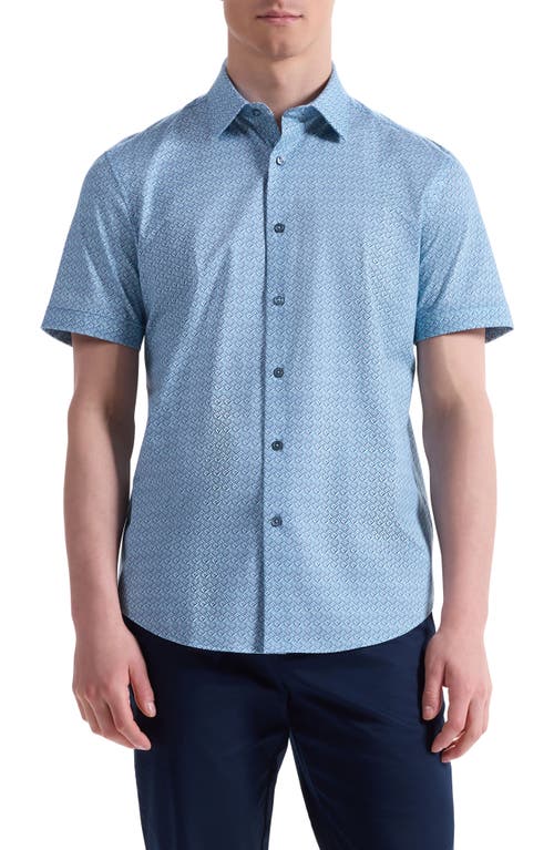 Bugatchi Miles Ooohcotton® Short Sleeve Button-up Shirt