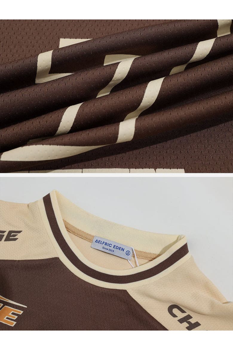 Contrast Color Soccer Jersey, Alternate, color, Coffee