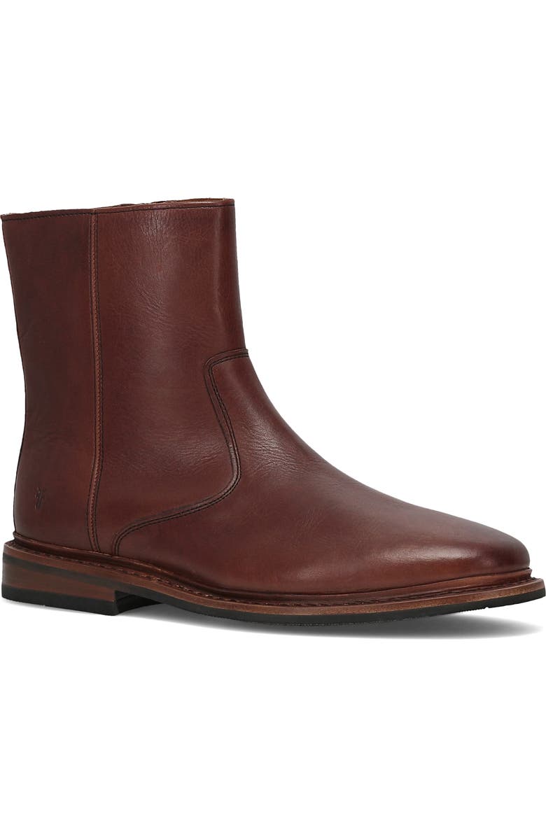 Frye Paul Zip-Up Boot, Main, color, Brown