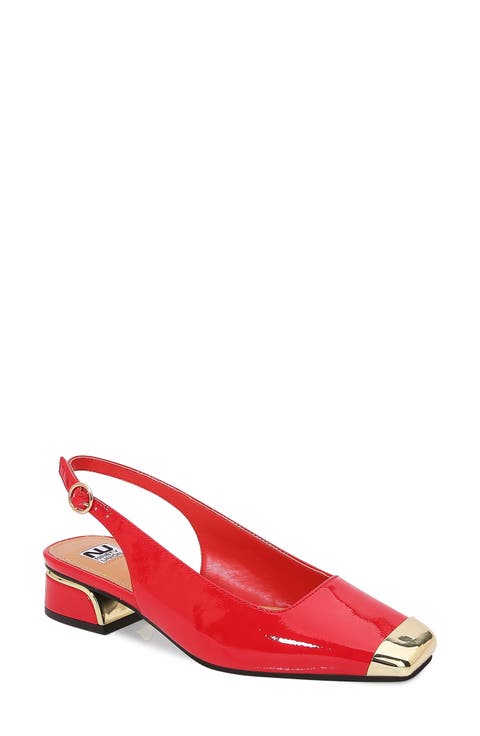Empress Tipped Slingback Pump (Women)
