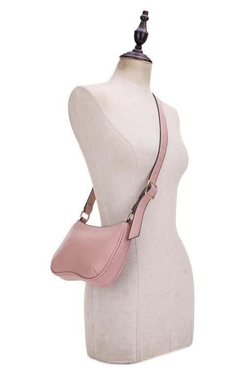 Mali + Lili Alana Recycled Vegan Leather Convertible Crossbody Bag In Mauve