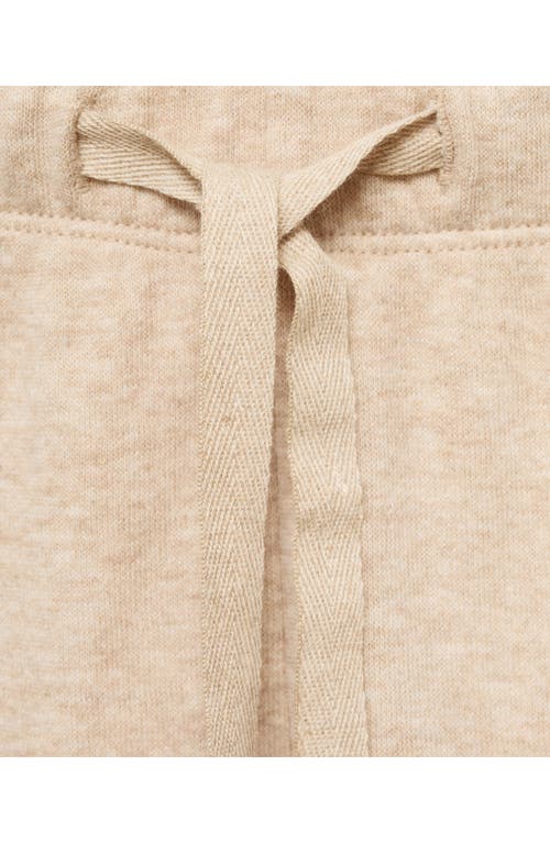 Mango Double Face Cotton Blend Pajama Pants In Light/pastel Brown