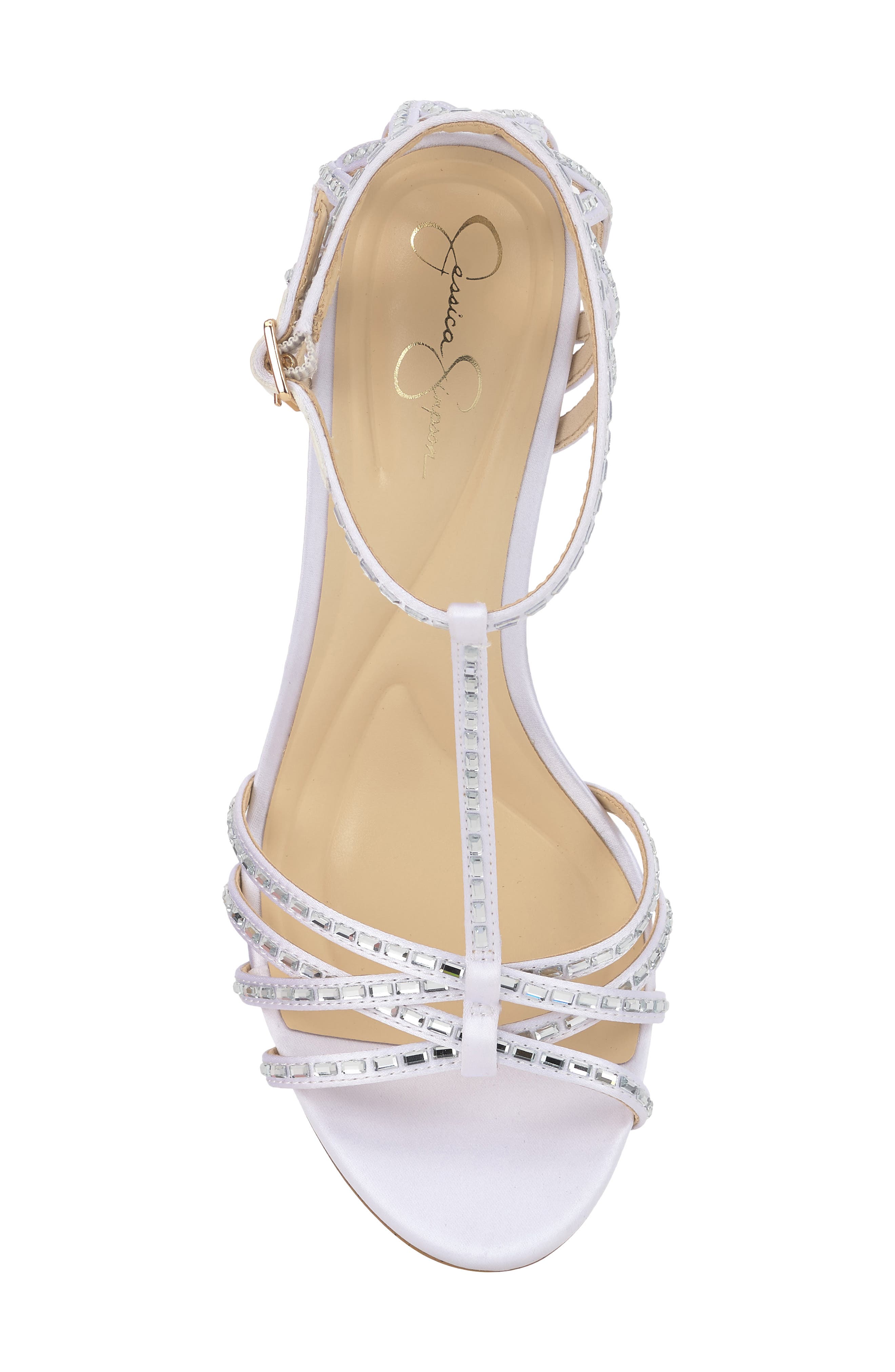 Jessica Simpson Jivira Ankle Strap Sandal, Alternate, color, Bright White
