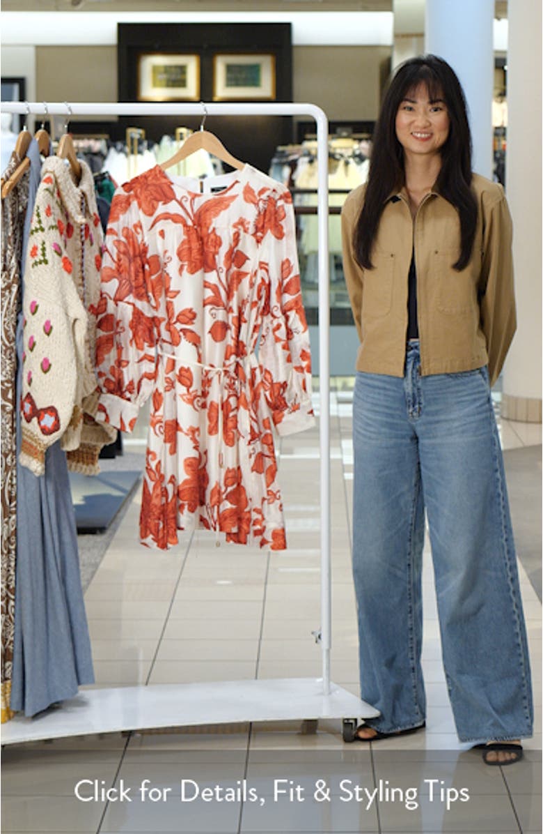 Floral Long Sleeve Dress, sales video thumbnail