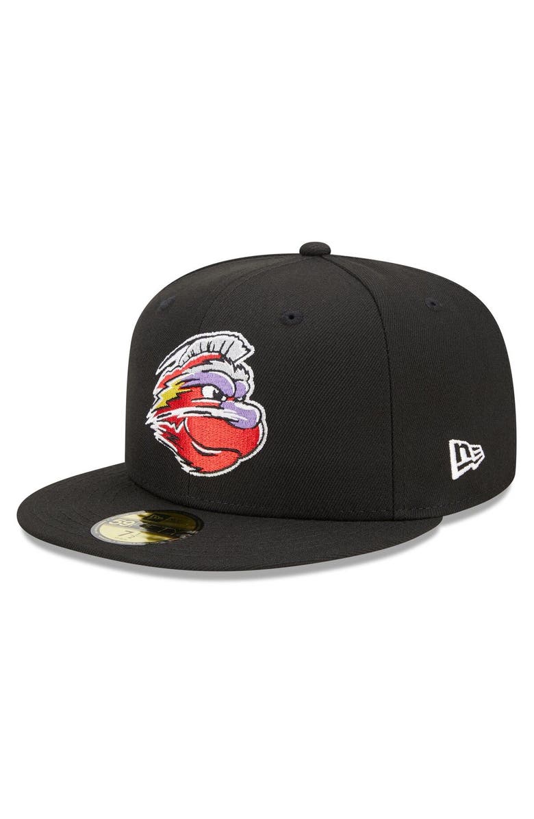 New Era Men's New Era Black Winston-Salem Dash Marvel x Minor League 59FIFTY Fitted Hat, Main, color, Black