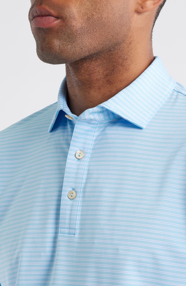 Peter Millar Culver Performance Jersey Polo, Alternate, color, Seaport Blue