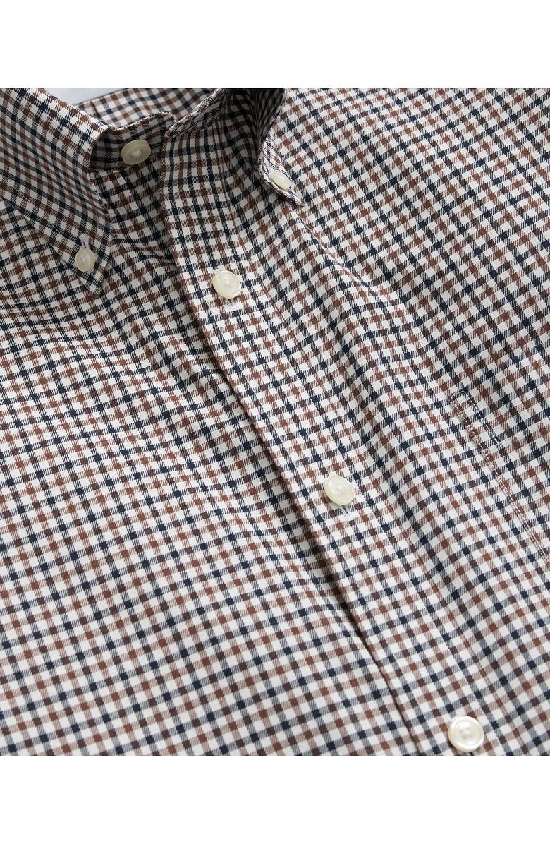 Brooks Brothers Fall Check Regular Fit Non-Iron Stretch Button-Down Shirt, Alternate, color,