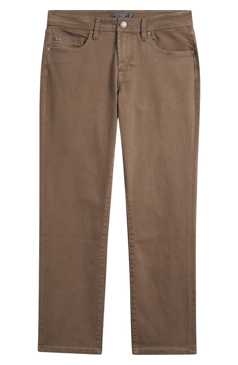 Liverpool Los Angeles Regent Relaxed Straight Leg Twill Pants, Alternate, color, Bark