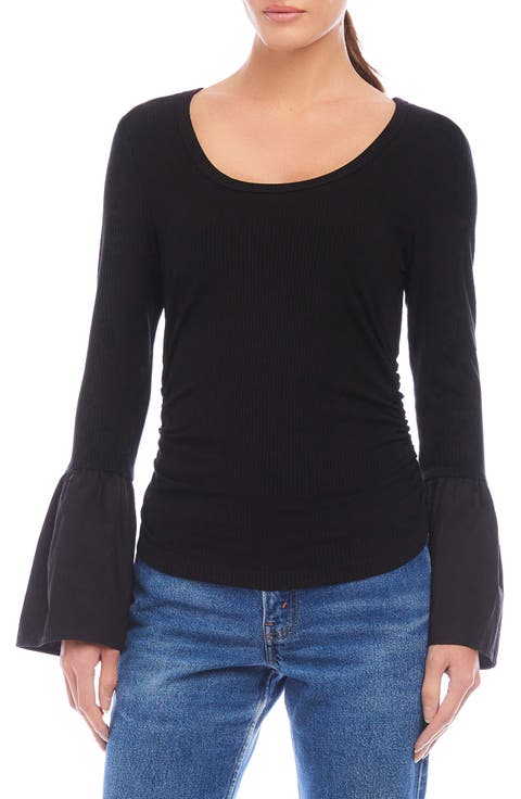 Ava Bell Sleeve Rib Top