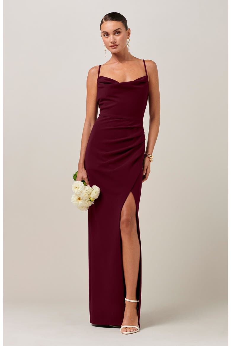 Gemma Dress, Alternate, color, Burgundy