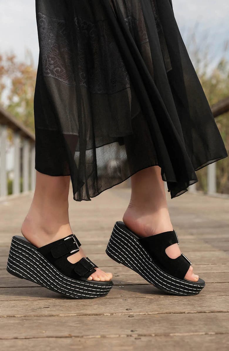 ANTELOPE Hudson Platform Wedge Sandal, Alternate, color, Black