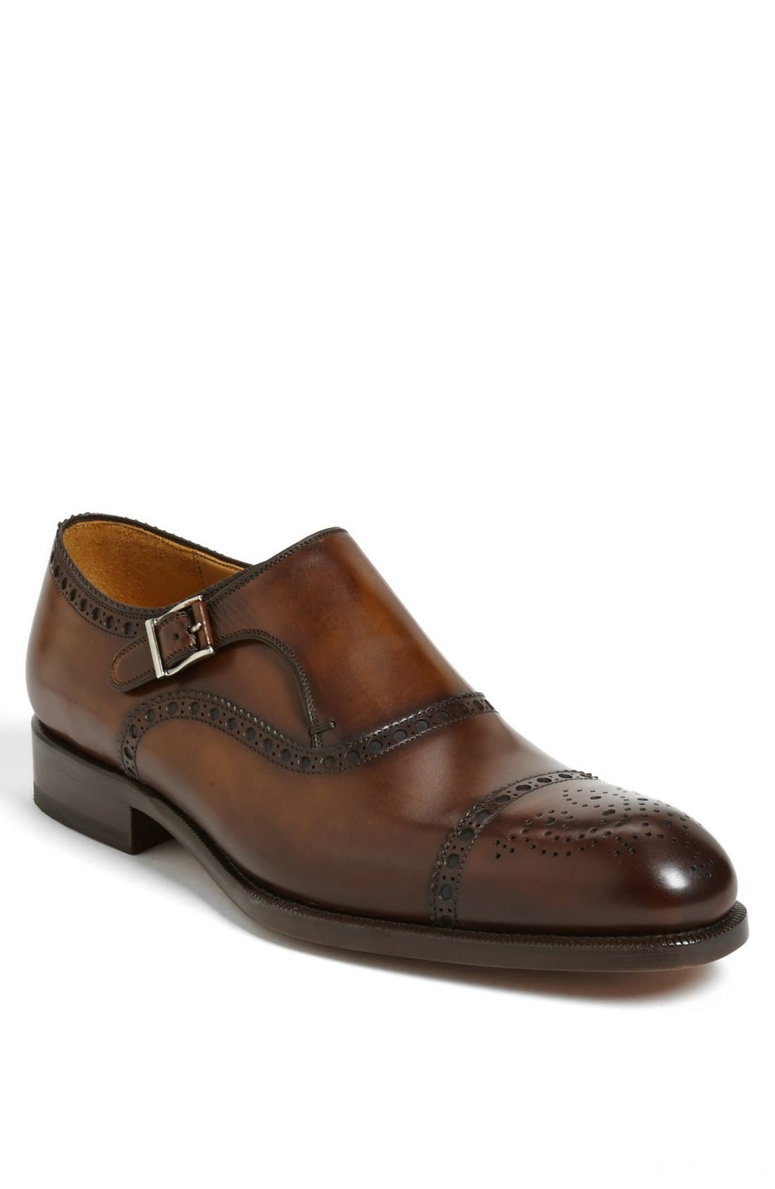 'Loja' Monkstrap Slip-On, Main, color, TABACCO