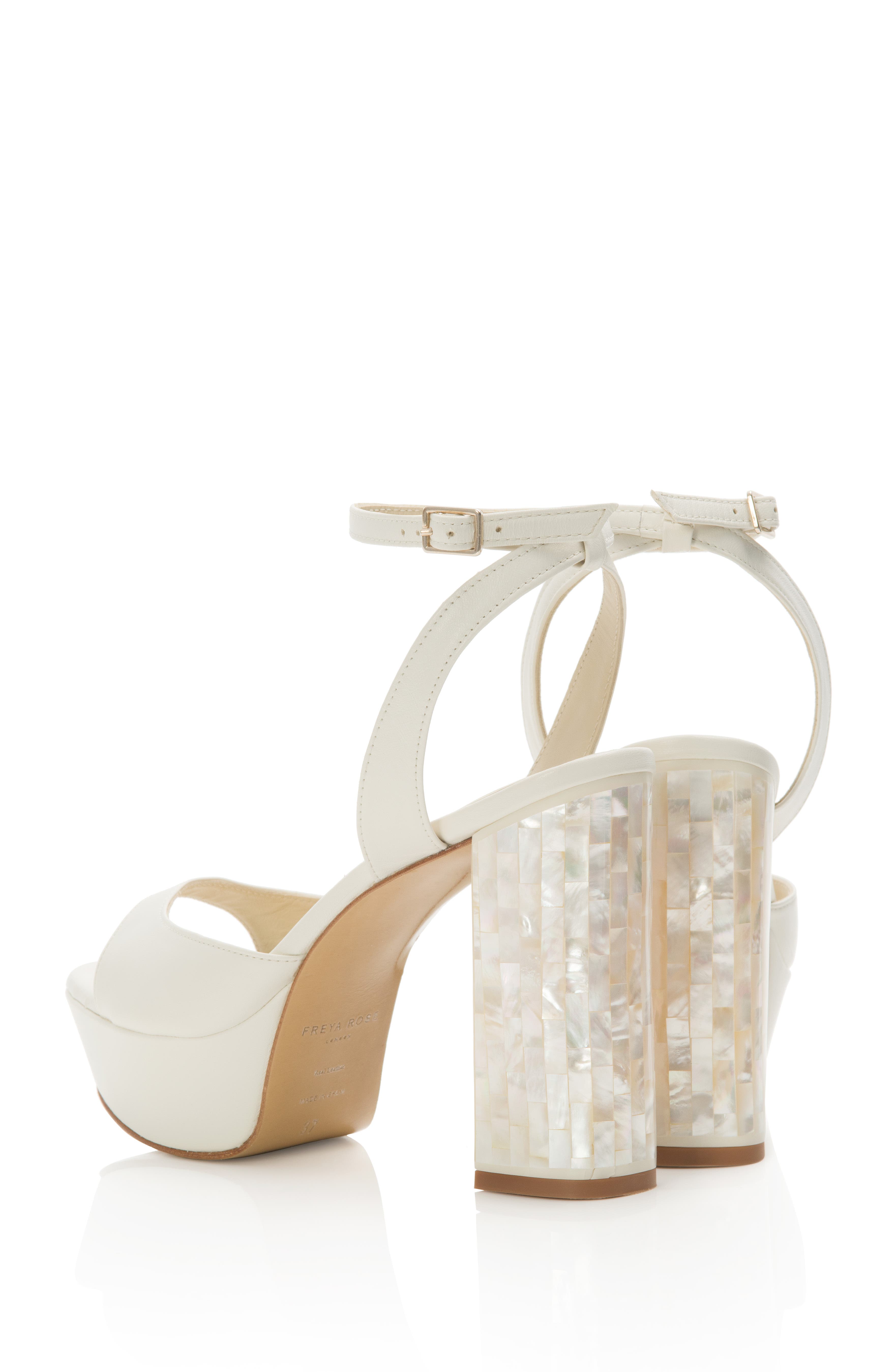 Margot Ankle Strap Pearl Platform Heel Sandal - image 2