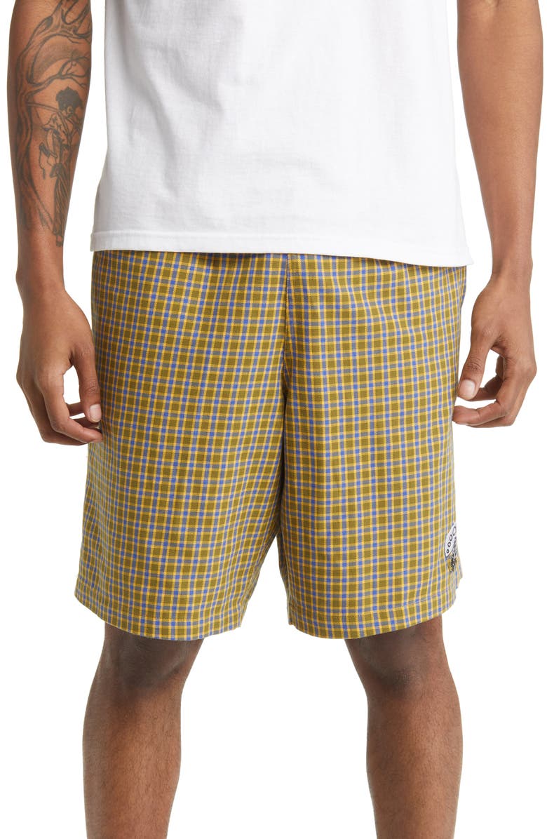 Obey Easy Reason Plaid Shorts, Main, color, 