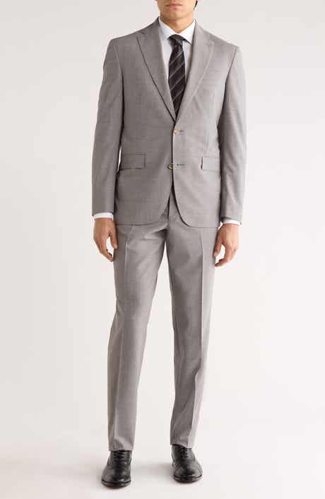 J|V by Jack Victor Expo Solid Stretch Wool Suit