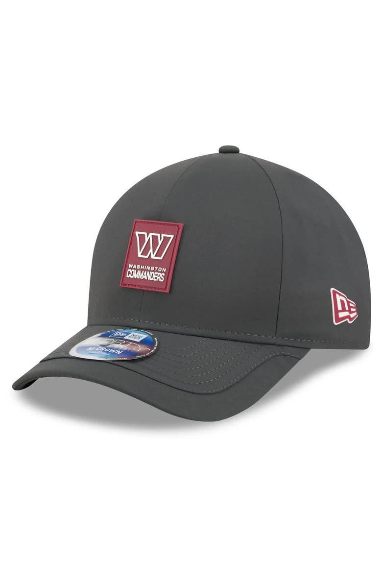 New Era Men's New Era Charcoal Washington Commanders 2025 Sideline Cold Weather 9FORTY M-Crown Adjustable Hat, Main, color, Charcoal