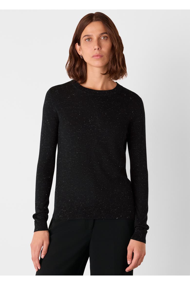 Annie Sparkle Knit Top, Main, color, Black