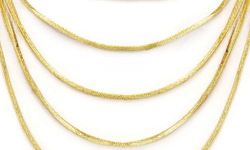Panacea Layered Snake Chain Necklace In Gold