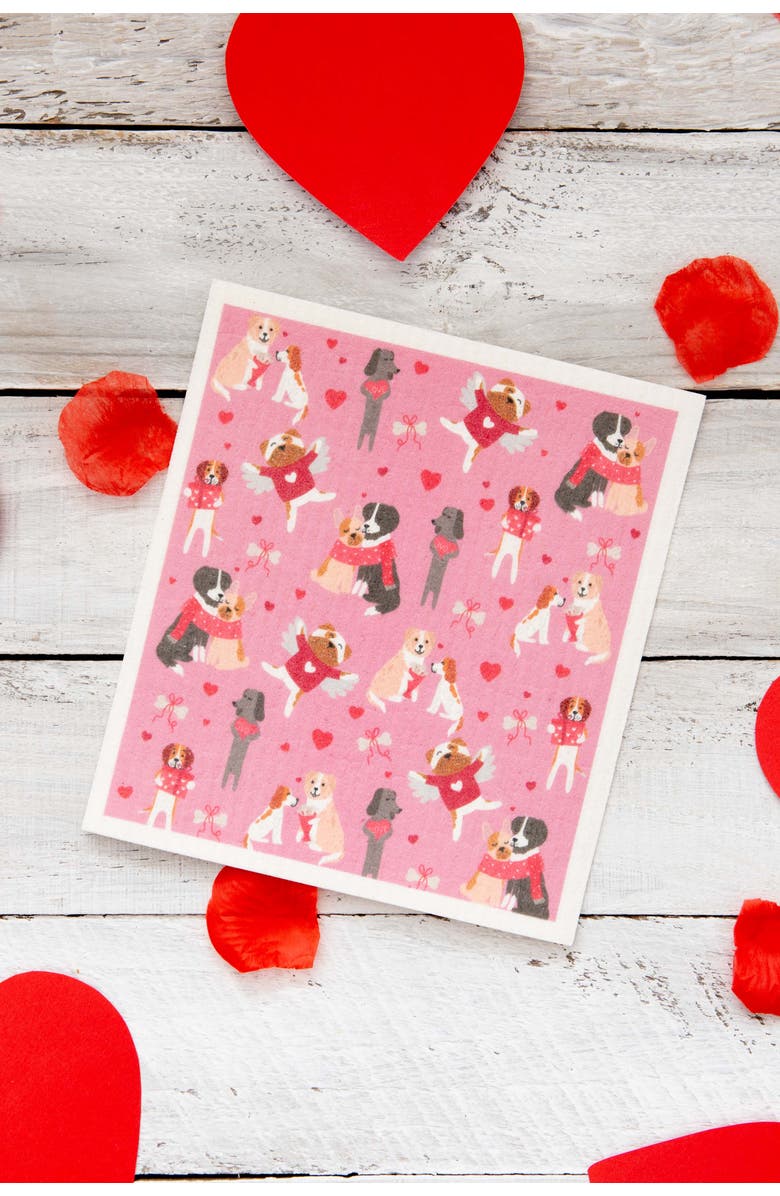 Puppington Pupper Towels 12-Pack Swedish Dish Cloths for Kitchen, Alternate, color, Doggie Dozen Holidays