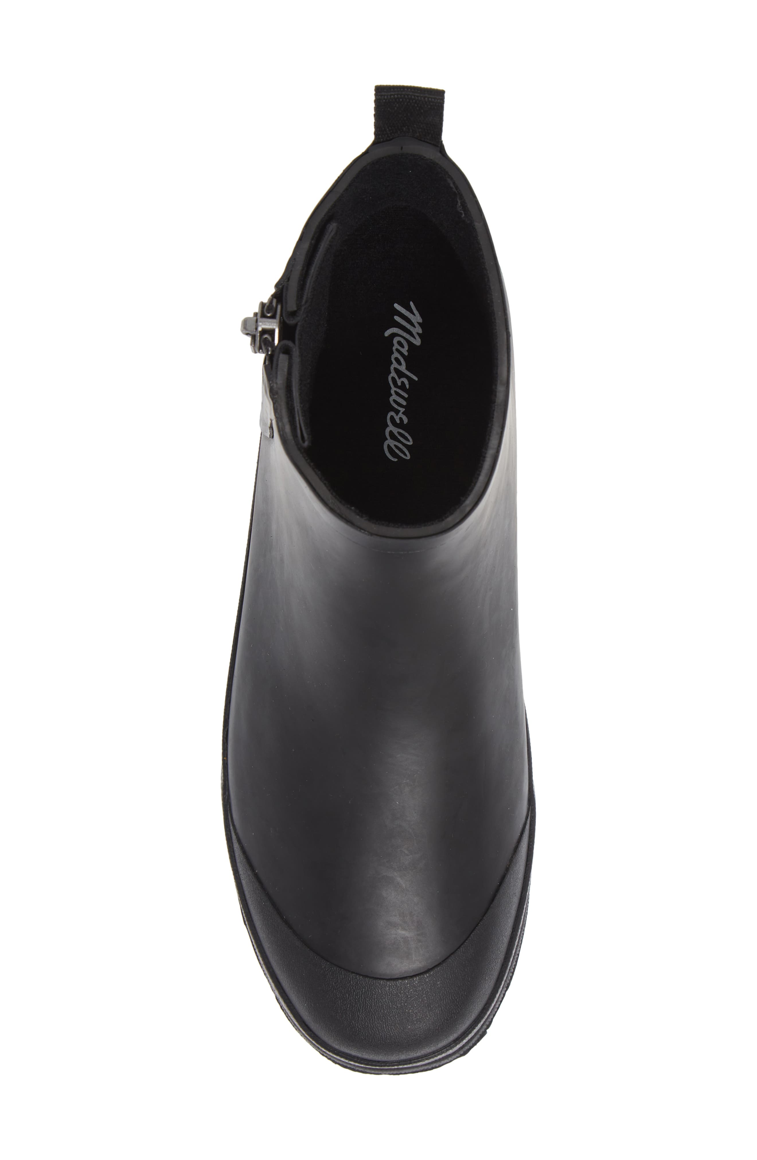 Madewell The Zip-Up Lugsole Rain Boot, Alternate, color, 