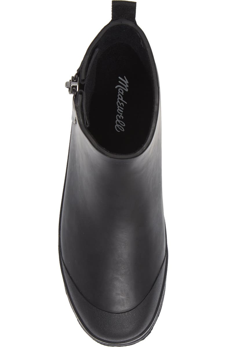 Madewell The Zip-Up Lugsole Rain Boot, Alternate, color,