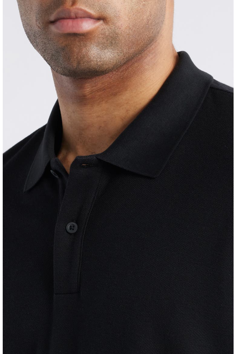 Pima Cotton Piqué Polo, Alternate, color, BLACK