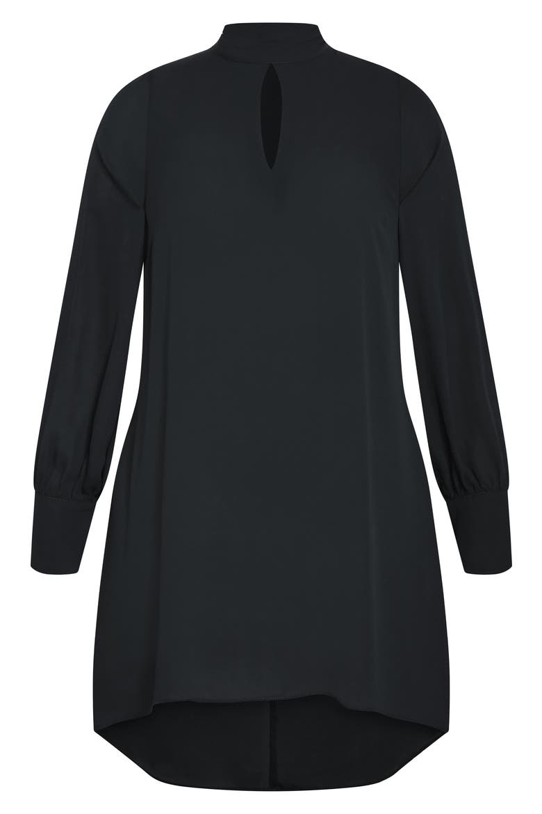 Bow Tunic Top, Alternate, color, BLACK